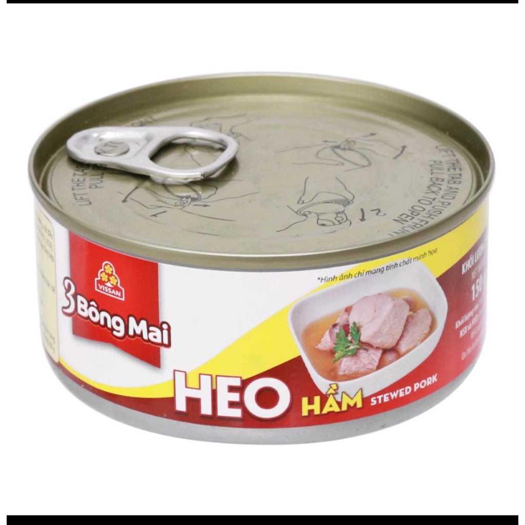 Heo Hầm Vissan 3 Bông Mai  Hộp 150g