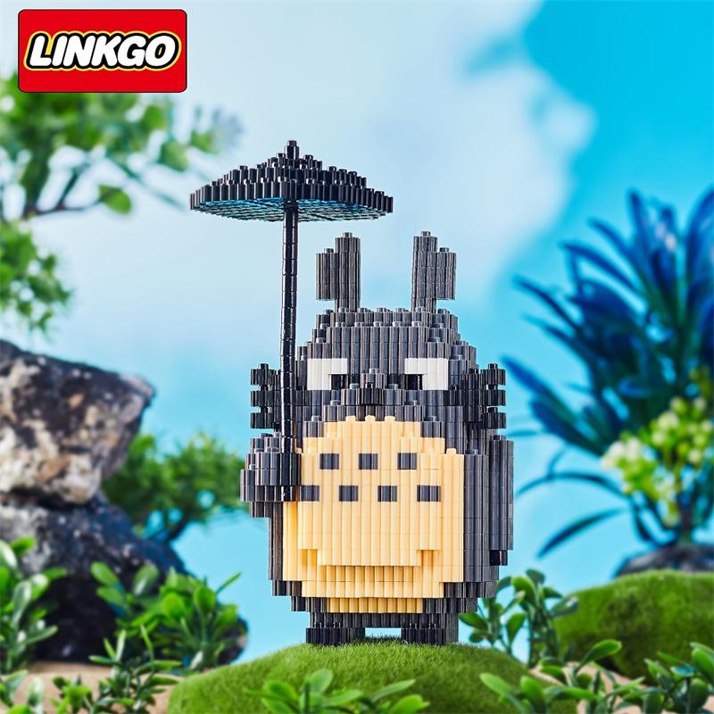 Linkgo Mô Hình Đồ Chơi Lắp Ráp Nhân Vật Hoạt Hình totoro spiderman