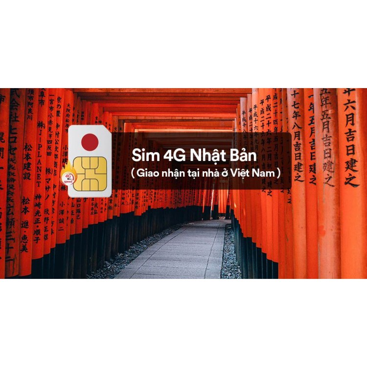 Sim 4G Du Lịch Nhật Bản 7 Ngày 7GB không giới hạn dung lượng