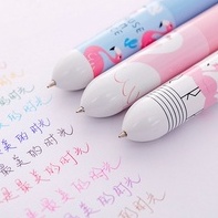 Bút Bi 10 Màu Hình Chim Hồng Hạc Dễ Thương