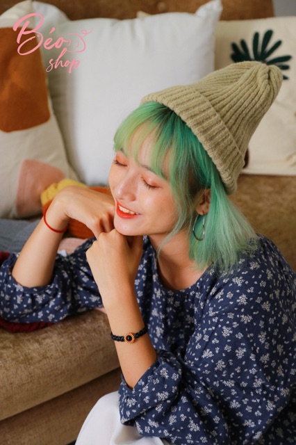 Mũ len beanie trơn chóp dài unisex phong cách Hàn quốc