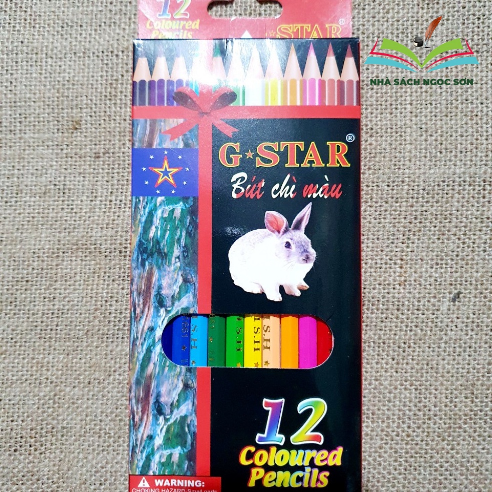 Hộp Bút Chì Màu 12 Cây Gstar  - Hộp Giấy MTMT