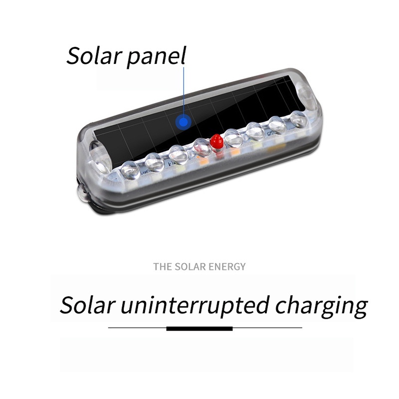 Đèn LED cảnh báo SEAMETAL sử dụng năng lượng mặt trời chống thấm nước đầy màu sắc cho xe hơi
