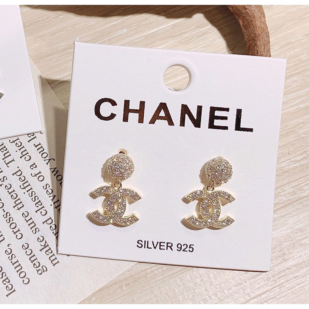 Silvser 925 Bông Tai Bằng Kim Xi Mạ