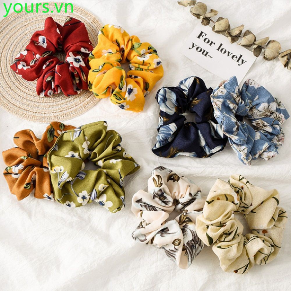 Flower Girls Stretchy Scrunchie Ponytail Holder Hair Rope