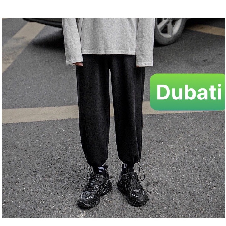 QUẦN JOGGER THỂ THAO NAM NỮ ỐNG BO HỌA TIẾT TRƠN PHONG CÁCH SÀNH ĐIỆU MỚI- DUBATI FASHION