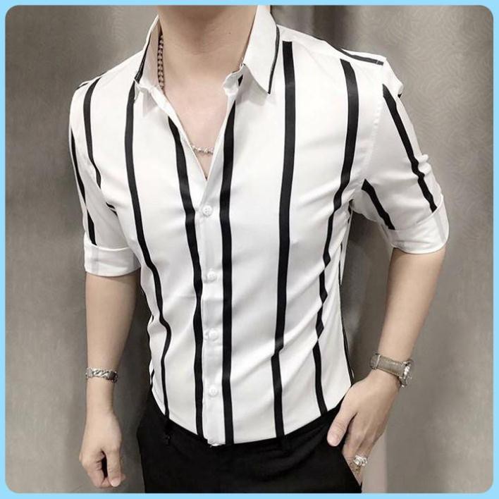 [FREESHIP-ÁO ĐẸP]Áo sơ mi - Áo sơ mi nam đẹp - Chất liệu lụa mềm mịn, kiểu dáng slimfit trẻ trung, thanh lịch, tôn dáng | BigBuy360 - bigbuy360.vn