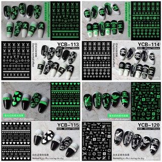 Sticker Thương Hiệu Dạ Quang - Hình Dáng Đổi Màu