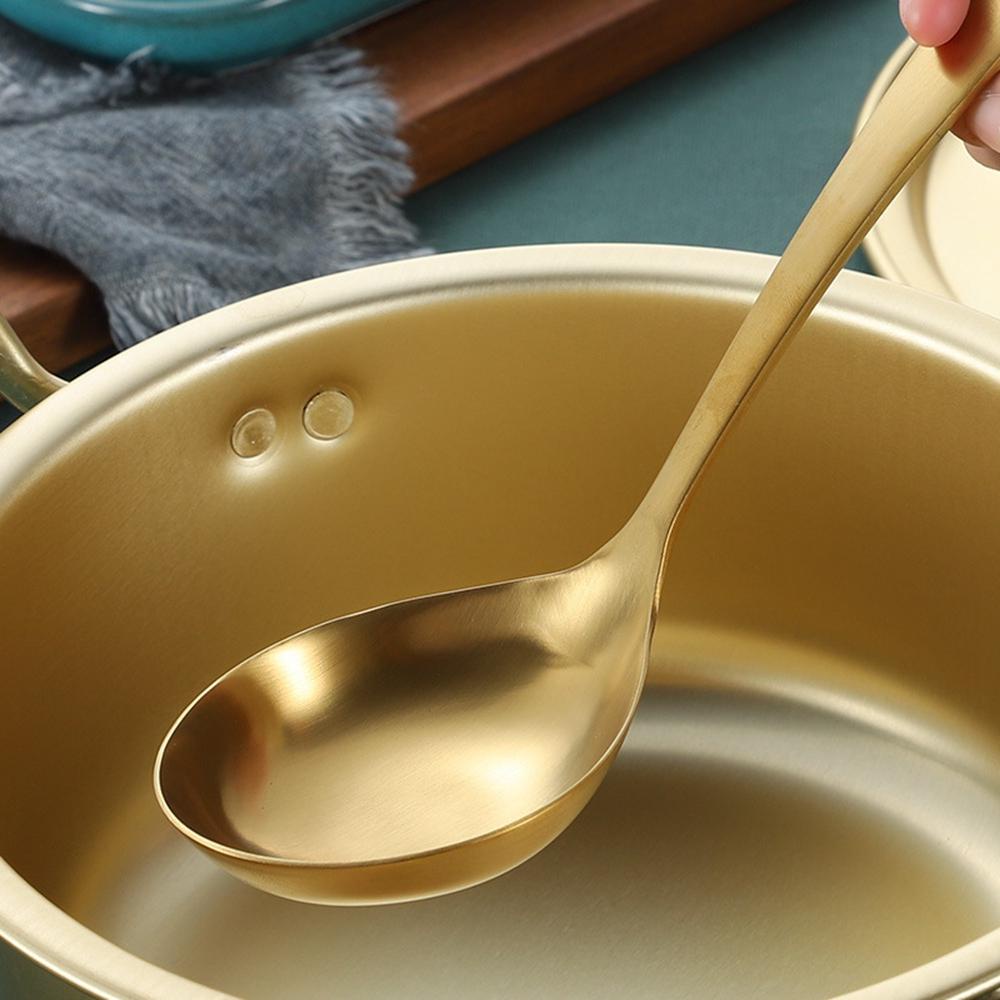 Muỗng Ăn Súp Bằng Thép Không Gỉ Chất Lượng Cao|Bộ Dụng Cụ Nấu Ăn Tiện Lợi Cho Nhà Bếp