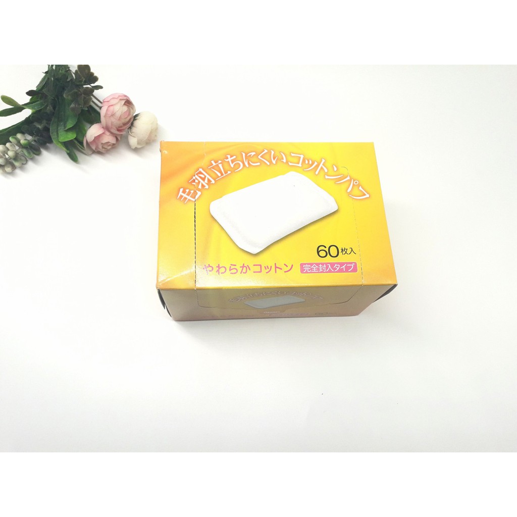 Hộp 60 miếng bông tẩy trang Nội Địa Nhật Bản