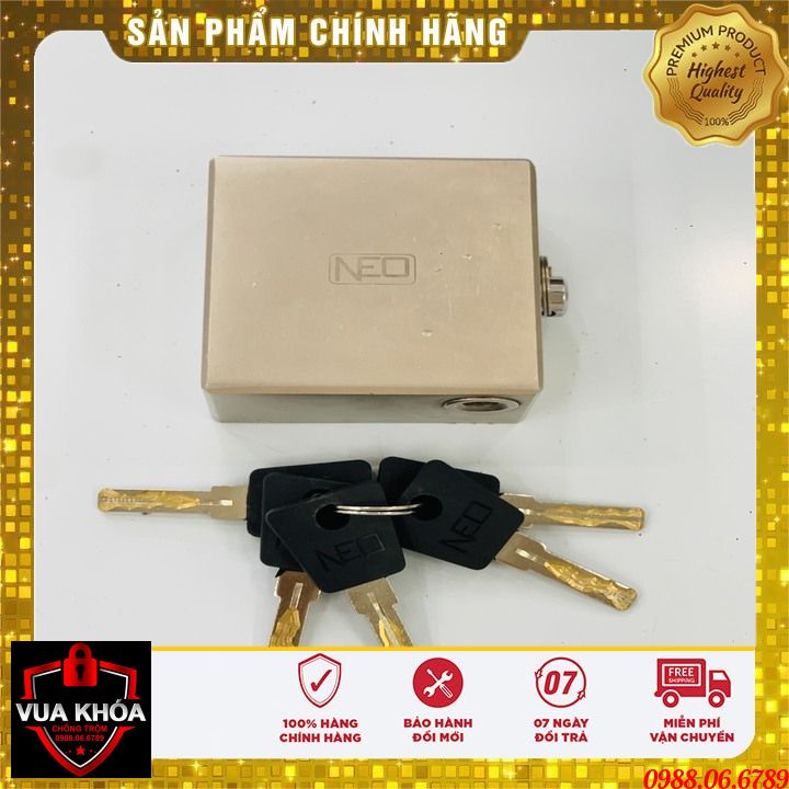 Ổ KHÓA CHỐNG CẮT TOÀN DIỆN NEO⚡FREE SHIP⚡chống cưa-chống cắt-chống đục-chống cháy-chống nước-chống rỉ sét-VUA KHÓA