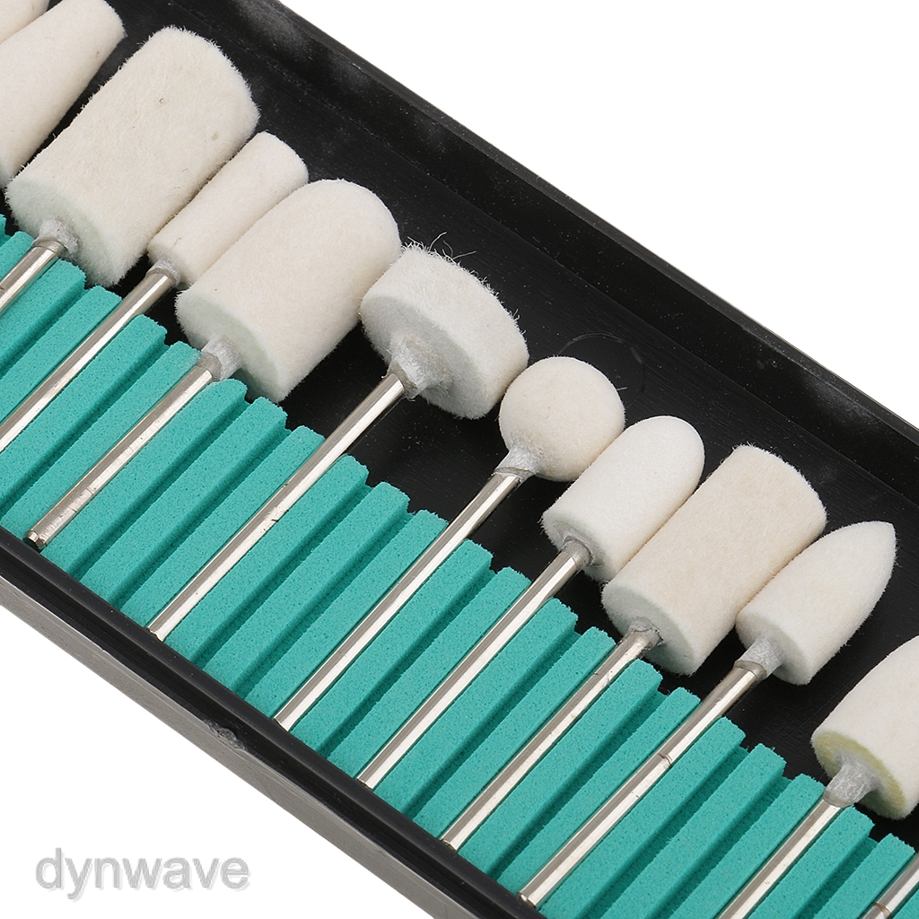 Bộ 13 Đầu Len Đánh Bóng Móng Tay Thay Thế Tiện Dụng