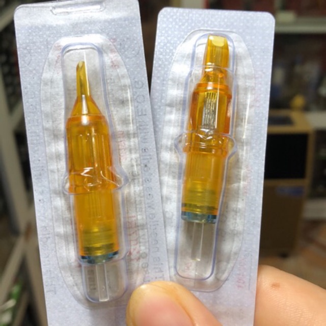Kim Xăm Máy Pen Bán Lẻ Các Size 1Rl, 3Rl, 5M1, 7M1, 15M1 Kim Pen Vàng Thế Hệ 2