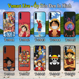 Ốp lưng Vsmart Live dẻo đen in hình One Piece