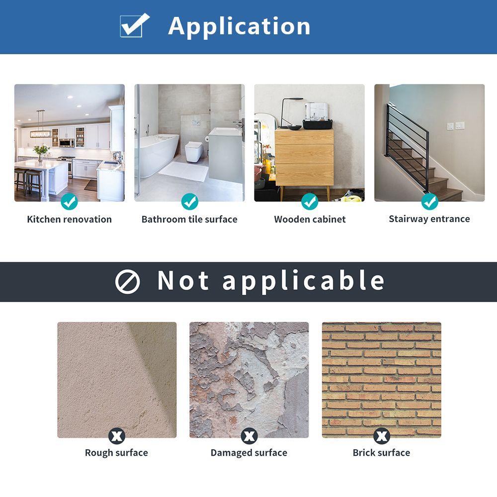 YNATURAL Set 24 Miếng Dán Trang Trí Cầu Thang Chống Thấm Dầu Tự Dính