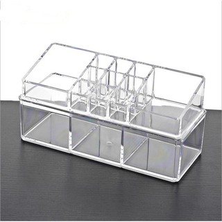 Hộp đựng 3 ngăn chữ nhật 2 tầng ô son HDN05
