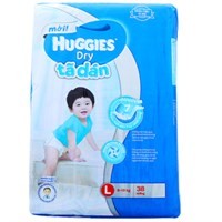 Tã dán Huggies size L 38 miếng (bé 8-13kg)