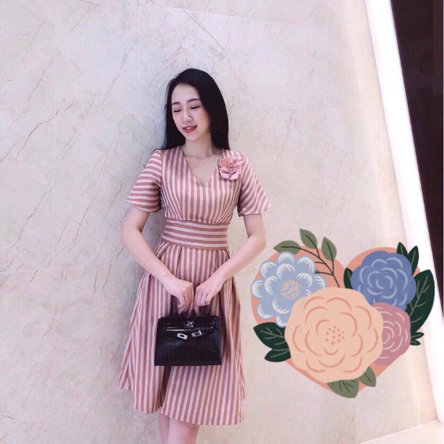 Váy kẻ cổ v | BigBuy360 - bigbuy360.vn