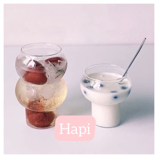Cốc thủy tinh hình dáng độc lạ cốc thủy tinh đẹp chill chill tiện lợi