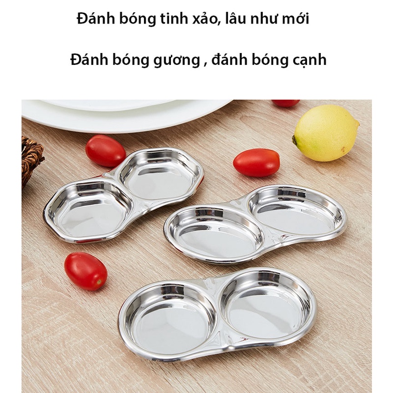 Khay đựng gia vị chia ngăn bằng inox 304 cao cấp, tiện dụng - HVL TEA