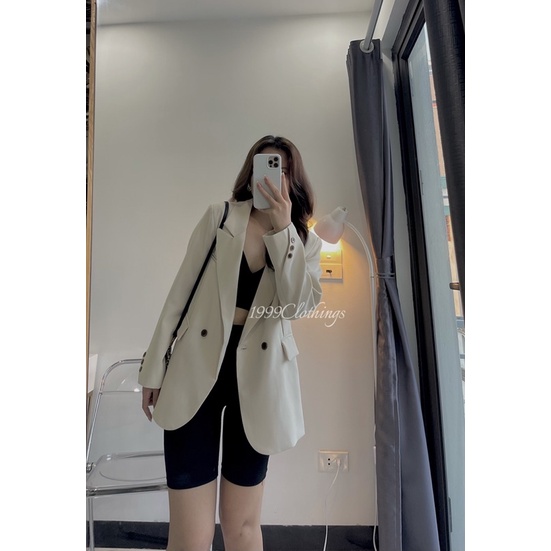 Áo Blazer boiling khuy chéo 266