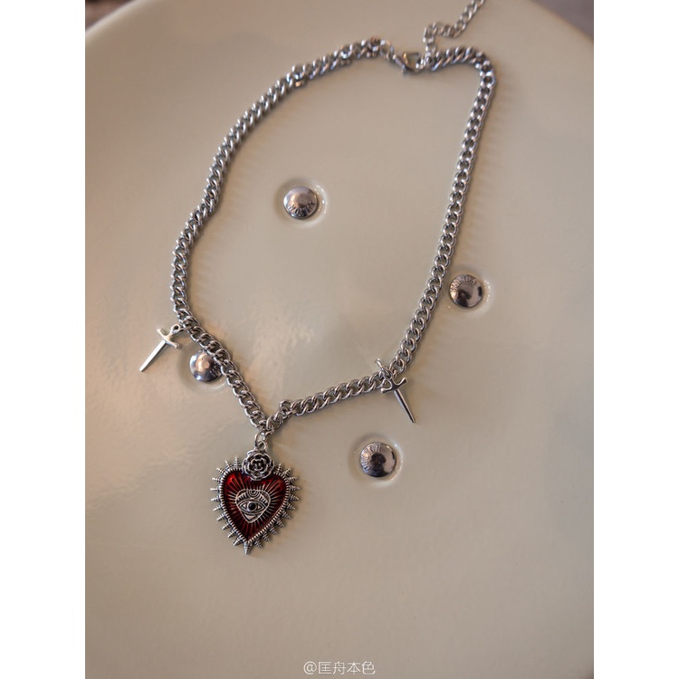 Vòng cổ Mặt Thánh Giá / Hoa Hồng / Cây Tre Phong Cách Punk Gothic Thời Trang Cá Tính