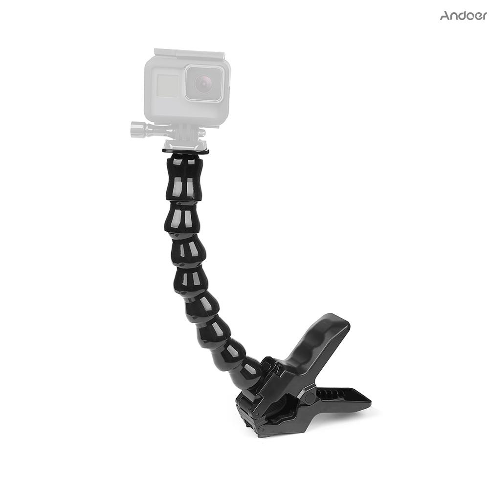 ✧ Flexible Action Camera Clamp Mount Adjustable Bracket Holder Stand for GoPro Hero 7/6/5/4 for SJCAM Xiaomi Yi 4K 4K+ Sports Cameras Accessories