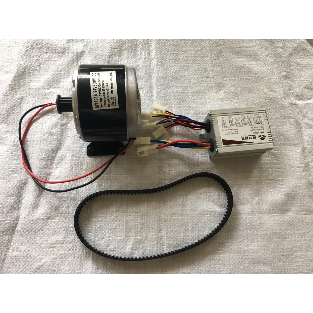 Bộ Chế Motor 24V300W IC Điều Tốc Dây Curoa 5M