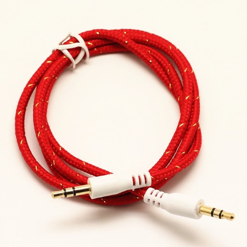 Dây cáp nối âm thanh 1M 3.5mm Male sang Male Aux Auxiliary Cord Stereo Audio Cable Line | BigBuy360 - bigbuy360.vn