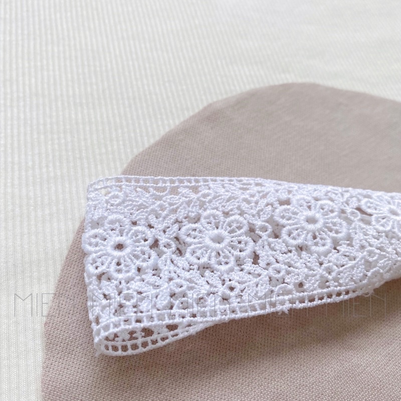 (P02) Băng đô turban ren phẳng cho bé gái MIEN