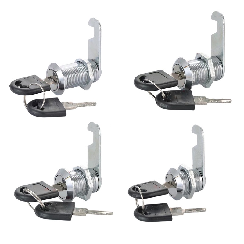 Ổ Khóa Ngăn Kéo Tủ Bằng Hợp Kim Kẽm Hình Trụ Kèm 2 Chìa Khóa An Toàn