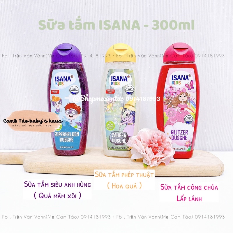 Sữa tắm ISANA kids cho bé bản giới hạn - 300ml