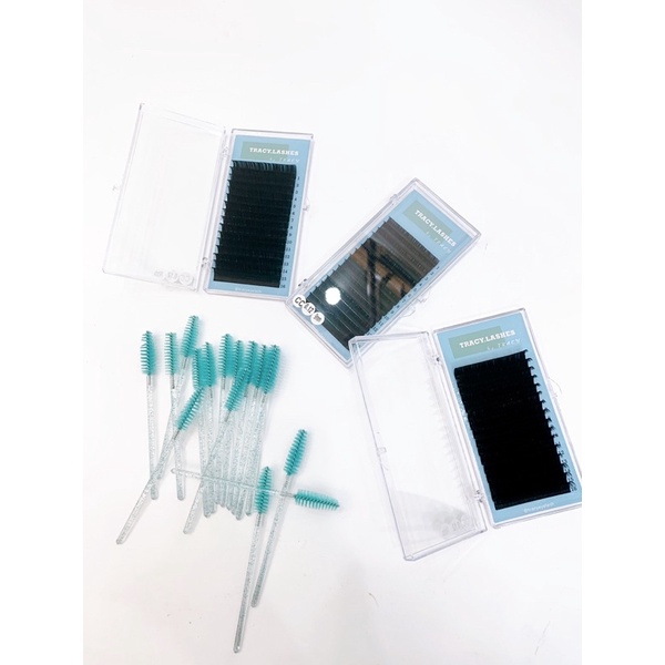 Mi khay nối mi classic, chập sợi, , chất mềm đen bóng tự nhiên