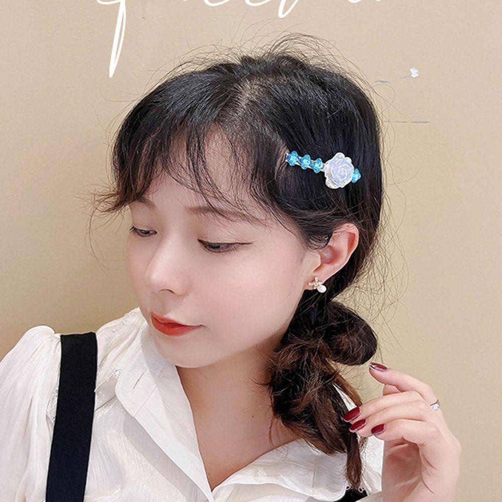 Kẹp Mỏ Vịt Dễ Thương WMES15H|Kẹp Tóc Hình Hoa Phong Cách Vintage Hàn Quốc