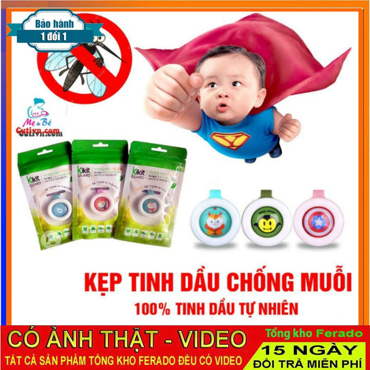 Kẹp đuổi muỗi tinh dầu xả bảo vệ bé yêu