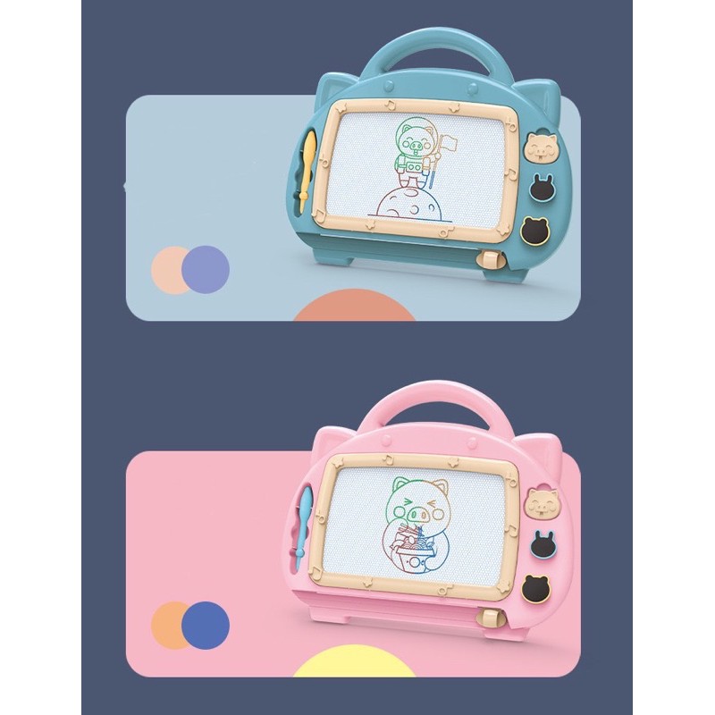 BÀN VẼ TỪ TỰ XOÁ THÔNG MINH CHO BÉ TẶNG KÈM 2 CON DẤU