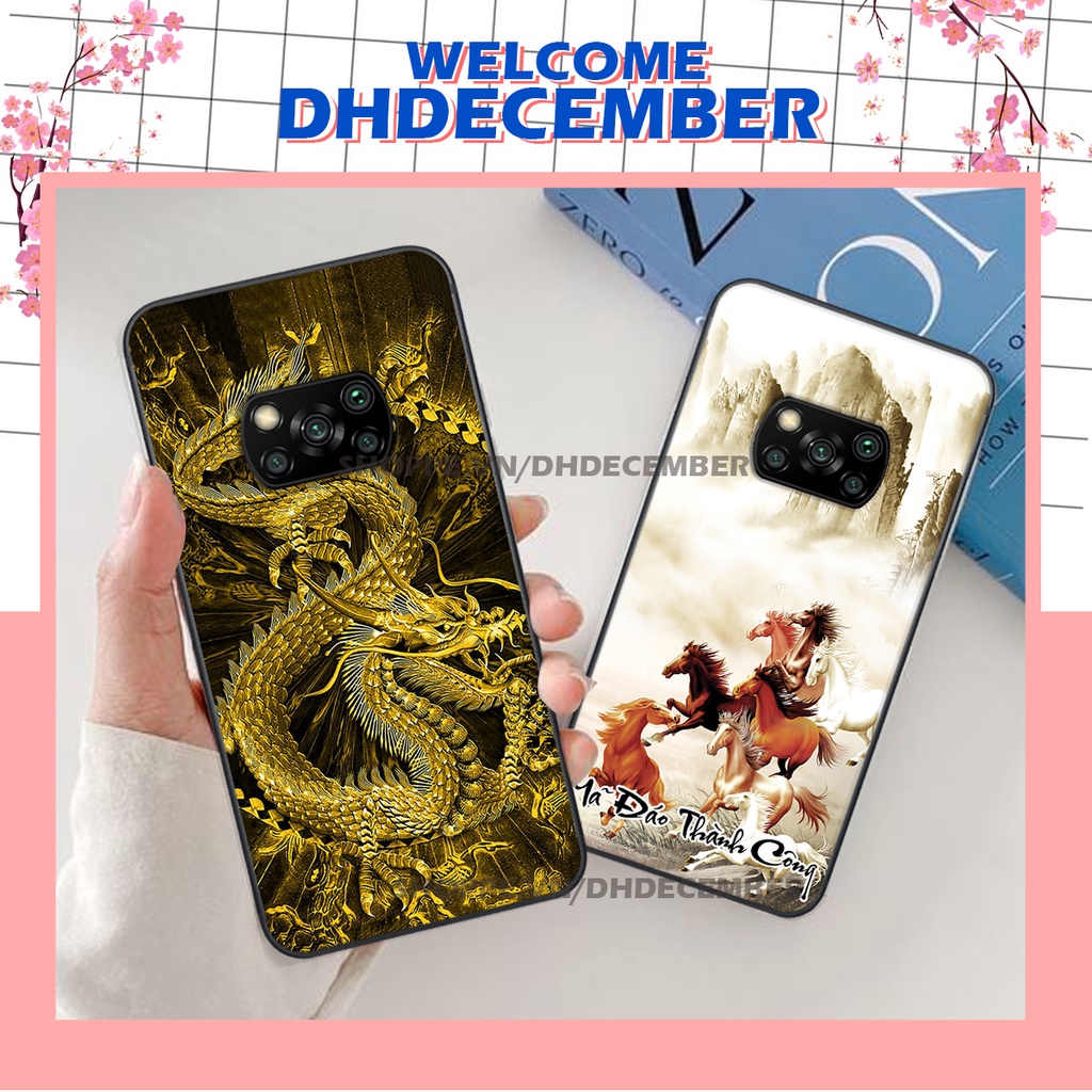 Ốp lưng Xiaomi POCO X3 / X3 PRO / X3 NFC in hình thư pháp tâm an vạn sự an ,mã đáo thành công SIÊU CHẤT