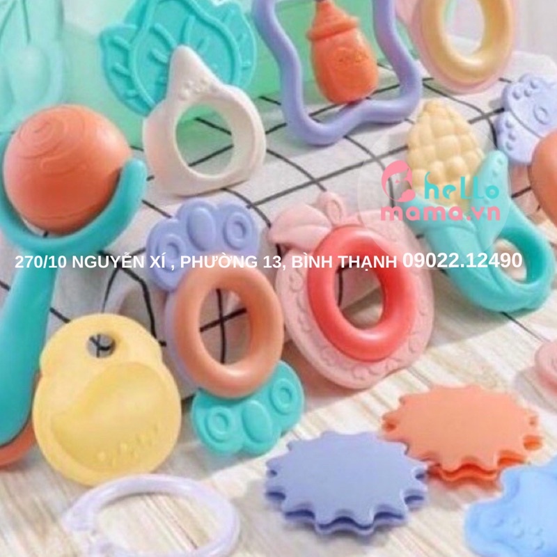 Bộ xúc xắc gặm nướu Baby Rattle kích thích các giác quan cho bé thông minh