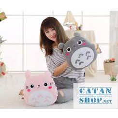 Gối mền TOTORO HOA 3 trong 1, nỉ nhung cực mịn