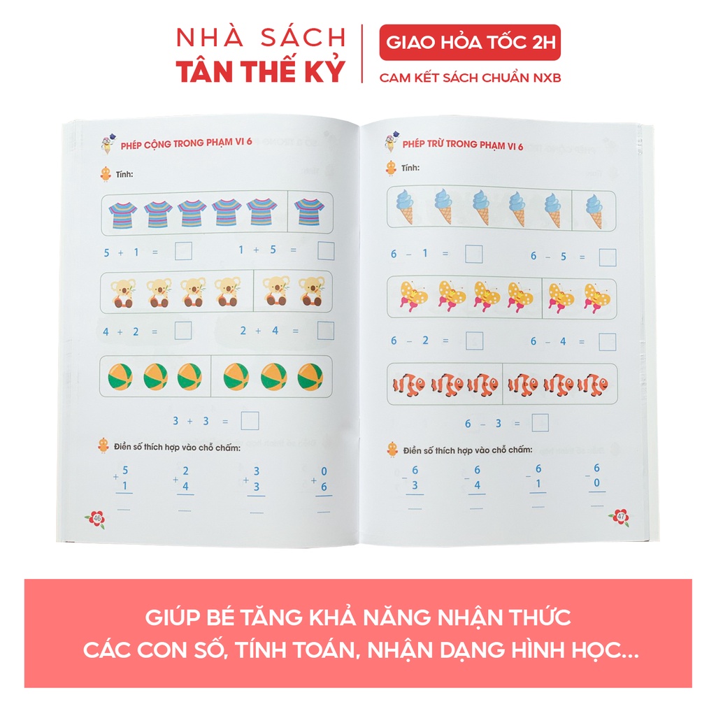 [Mã LIFEXANH03 giảm 10% đơn 500K] Sách - Combo 3 cuốn Bé học toán và Bước đầu tập viết (Hành trang cho bé vào lớp 1)