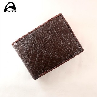 Ví/ bóp nam da bò thật dập vân cá sấu cao cấp Ariza