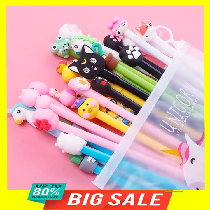 Sét 5 bút bi nước AIHAO hình ngộ nghĩnh