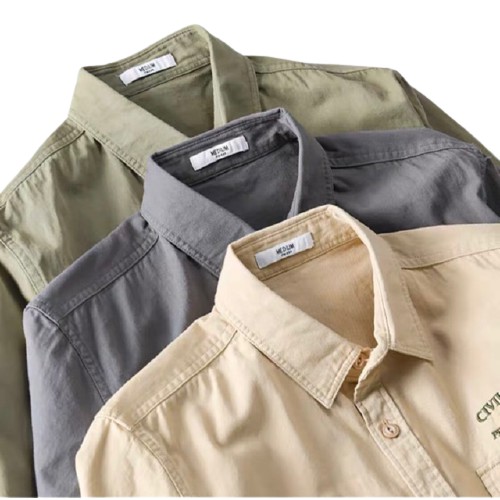 Áo Sơ Mi Kaki Dài Tay Unisex Form Rộng Nhiều Màu Chất Lượng Cao | BigBuy360 - bigbuy360.vn