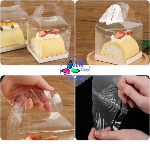 SET 5 HỘP BÁNH MICA MINI SIZE 19.5CM