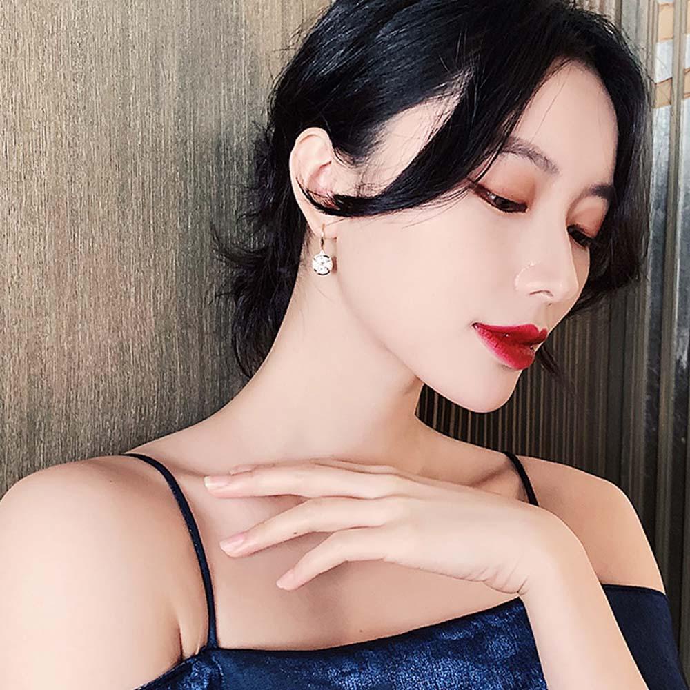 Bông Tai Hợp Kim Hình Nơ VANES1|Khuyên Tai Dạng Hạt Tròn Cá Tính