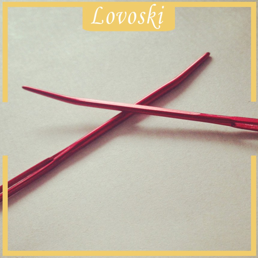 [Lovoski] Set 2 Kim Móc Đan Len Mắt To Bằng Nhôm