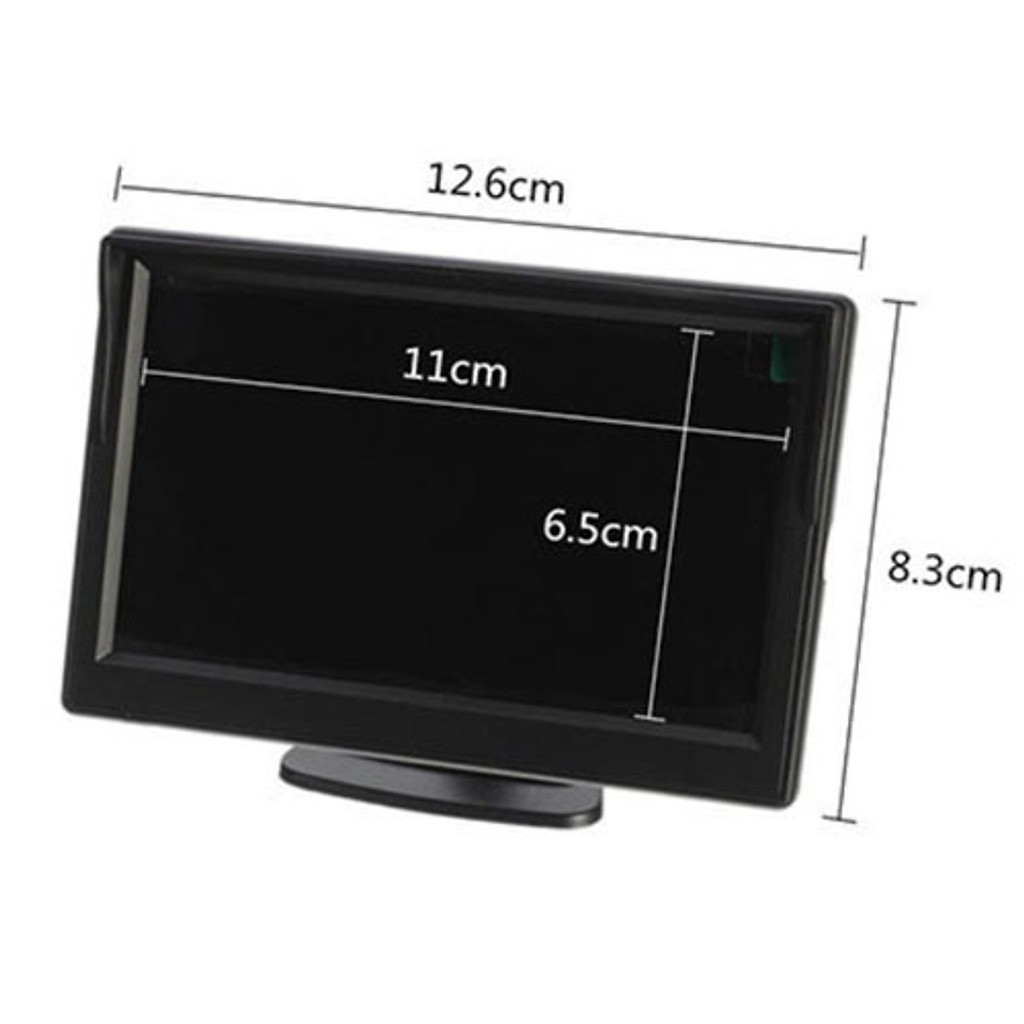 Combo camera lùi 12 mắt led và màn hình LCD 5inch