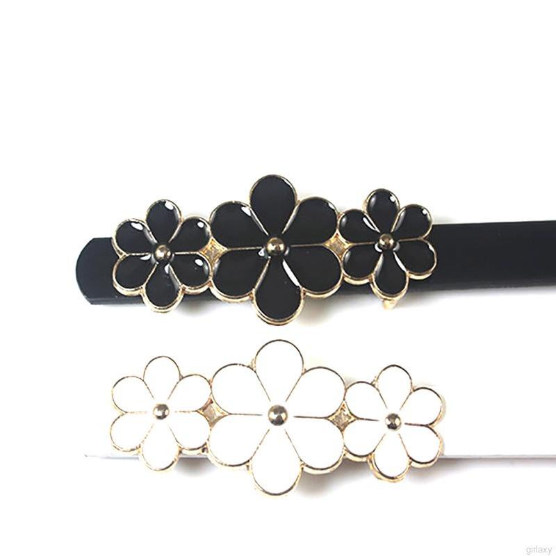 Thắt Lưng Da Pu Khóa Kim Loại Màu Trơn Thời Trang Hàn Quốc Cho Nữ