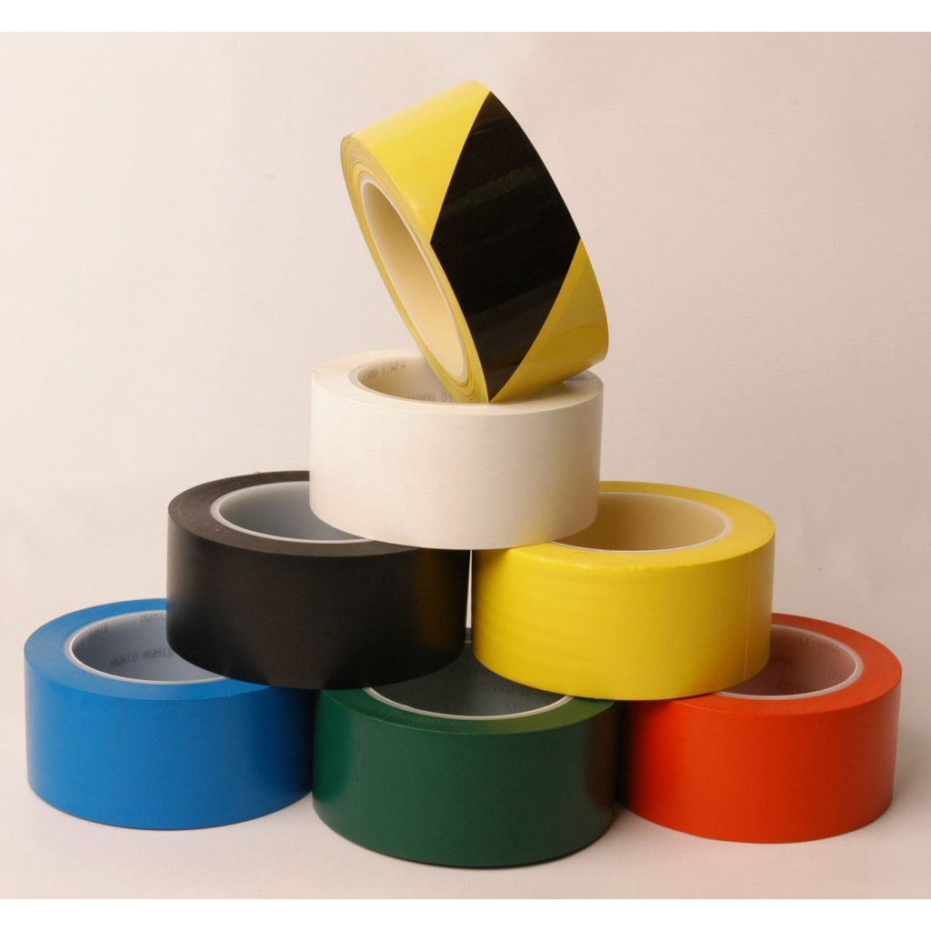 Băng keo dán sàn, băng keo cảnh báo cảnh báo vàng sọc đen 48mm