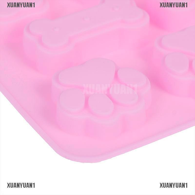 1 Khuôn Làm Bánh Hình Xương Chó Bằng Silicone
